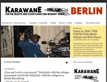 Tablet Screenshot of karawane-berlin.org